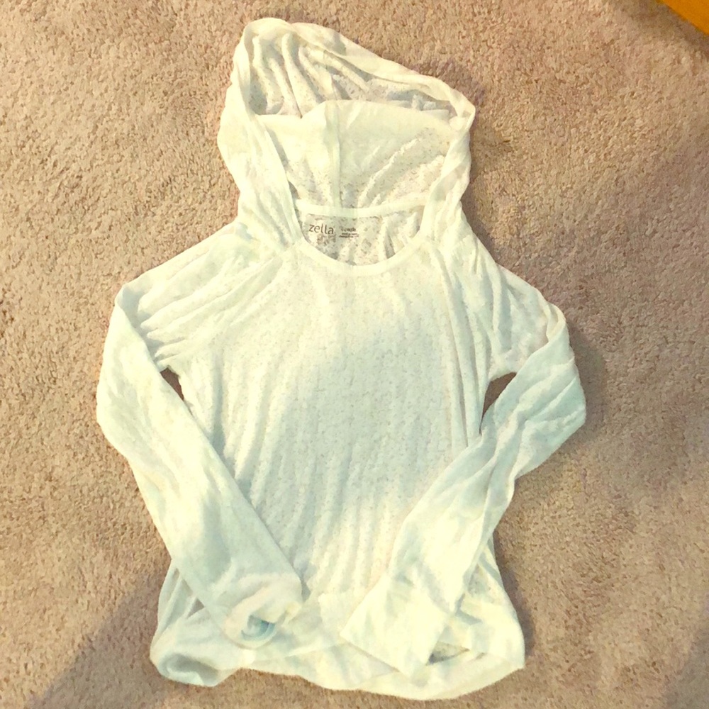 cute zella girl white pullover